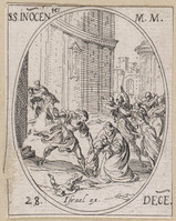 KG 10604
<br/>
Kindermoord te Bethlehem ("Heiligenkalender")
<br/>
<em>Callot, Jacques (1592 - 1635)</em>